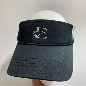 Sport Tek Visor Cap Eagle black and White Sun Visor NWOT  Golf Hat cap Visor